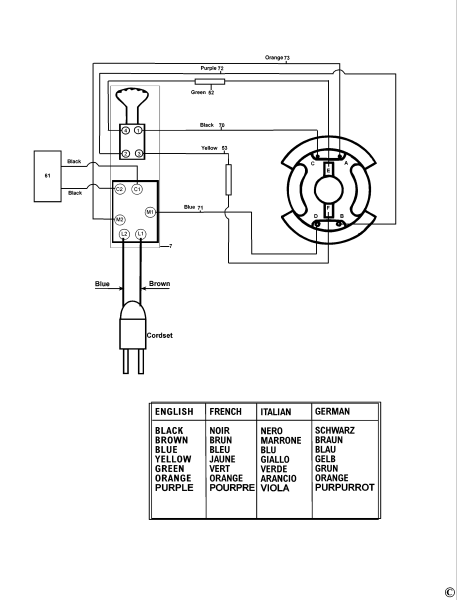 DEWALT Ersatzteile BOHRER DW217 Typ: 4 QS