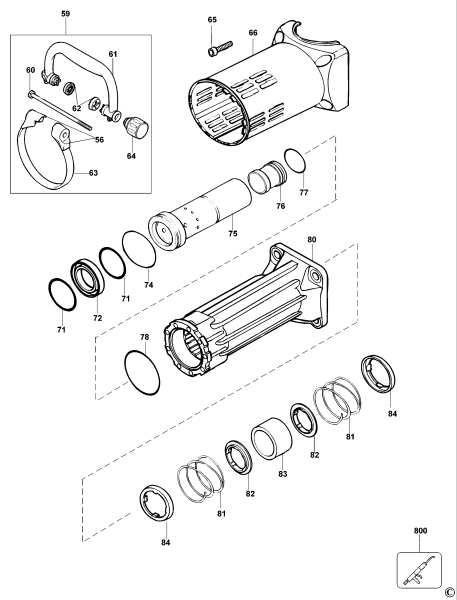 DEWALT Ersatzteile MEISSELHAMMER D25941K Typ: 2 XJ