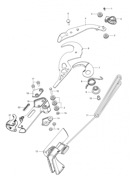 Ersatzteile für GARDENA combisystem Bypass Baumschere 298