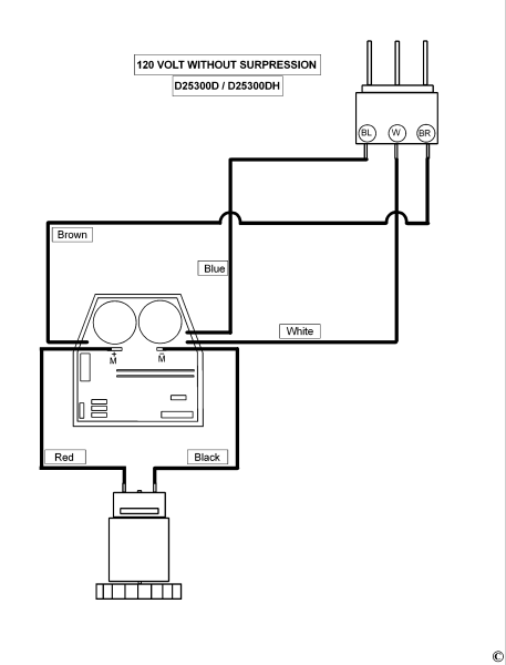 DEWALT Ersatzteile ENTNEHMERSATZ D25300D Typ: 1 QS