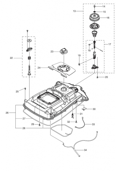 GARDENA Ersatzteile Mähroboter Sileno 4052 Teil 2/6