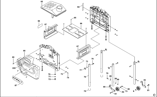 DEWALT Ersatzteile HOBEL-SPANNTIEFEN D27300 Typ: 1 QS