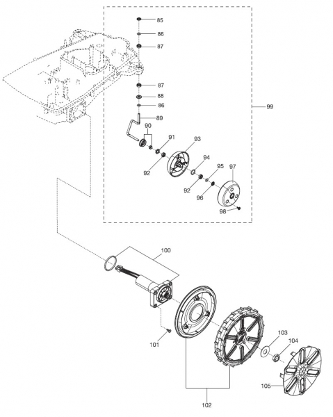 GARDENA Ersatzteile Mähroboter smart Sileno 19060 Teil 5/6