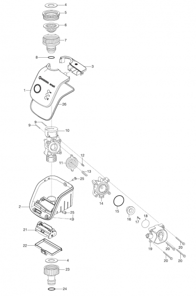 Ersatzteile GARDENA Bewässerungscomputer smart Water Control 19031