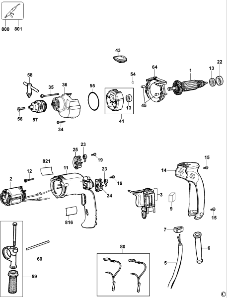 DEWALT Ersatzteile BOHRER D21107 Typ: 1 XJ