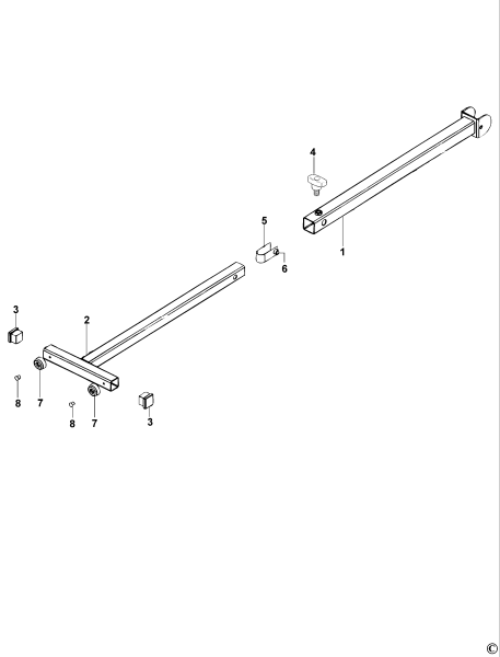 DEWALT Ersatzteile TISCHVERLAENGERUNG DE7028 Typ: 1 XJ