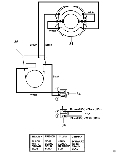 DEWALT Ersatzteile SCHLEIFER D28886 Typ: 1 QS