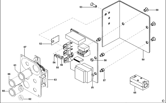 DEWALT Ersatzteile MAG. BOHRMA. STÄNDER D21620K Typ: 1 QS