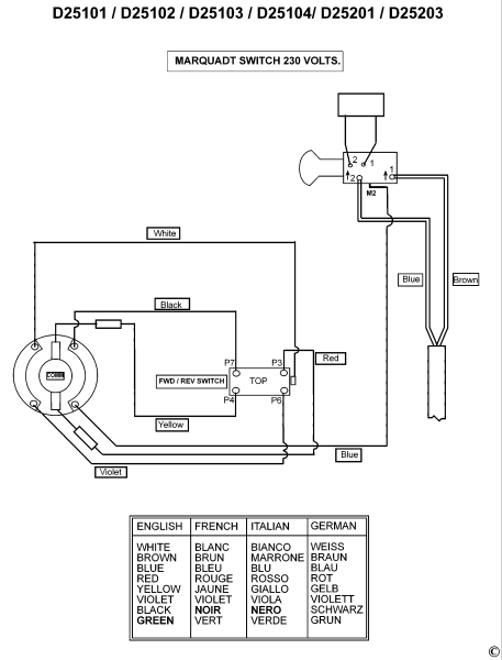 DEWALT Ersatzteile HAMMER D25101K Typ: 3 QS
