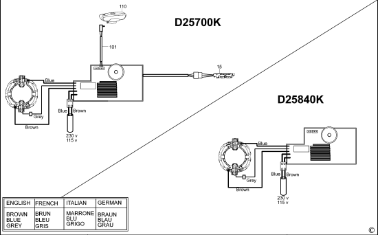 DEWALT Ersatzteile DREHHAMMER D25700K Typ: 1 QS