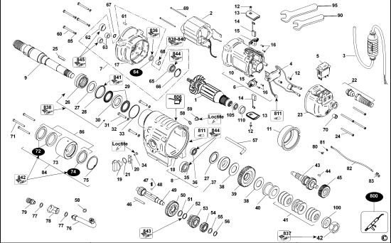 DEWALT Ersatzteile DIAMANT-BOHRER D21585 Typ: 1 QS