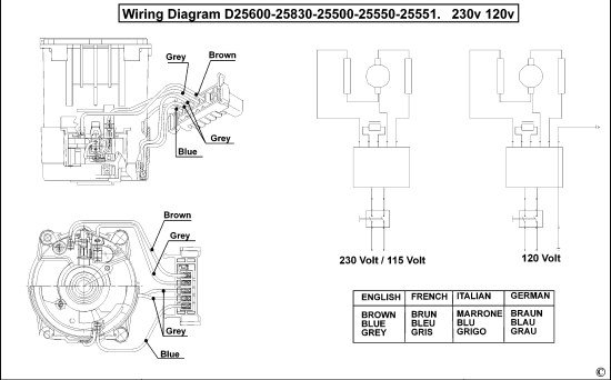 DEWALT Ersatzteile DREHHAMMER D25500K Typ: 1 QS