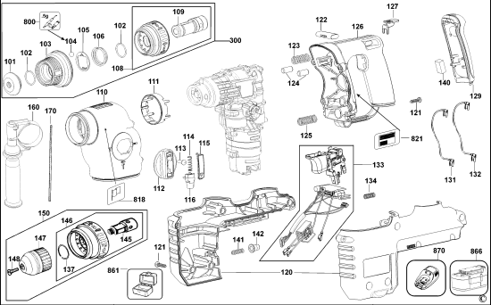 DEWALT Ersatzteile DREHHAMMER DC234K Typ: 1 QW