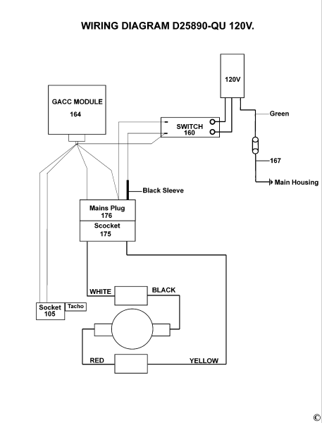 DEWALT Ersatzteile MEISSELHAMMER D25980 Typ: 1 QS