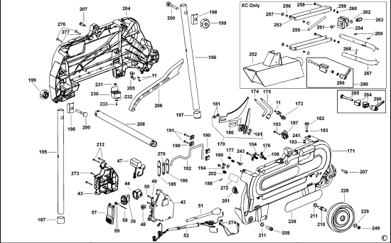 DEWALT Ersatzteile KAPP. UND GEHRUNGSSAGE D27105 Typ: 2 QS