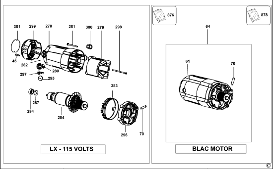DEWALT Ersatzteile KAPP. UND GEHRUNGSSAGE D27105 Typ: 2 QS