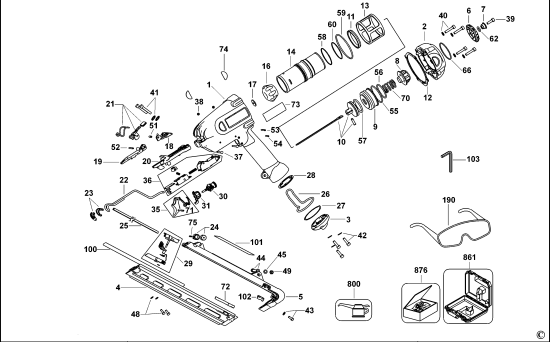 DEWALT Ersatzteile STAUCHKOPF-NAGLER D51275K Typ: 3 QS