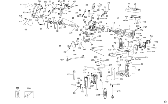 DEWALT Ersatzteile FLIESENSCHNEIDER D24000 Typ: 2 QS