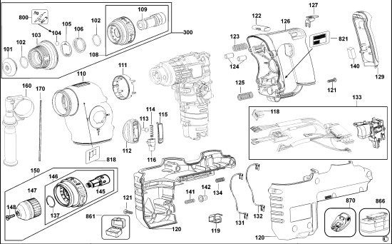 DEWALT Ersatzteile DREHHAMMER DC234K Typ: 2 QS