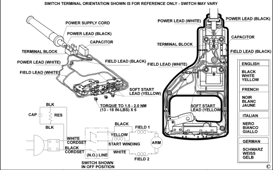 DEWALT Ersatzteile SCHROTSÄGE D28715 Typ: 1 QS