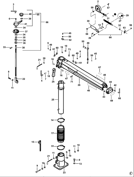 DEWALT Ersatzteile RADIALARMSÄGE DW728KN Typ: 1 QS