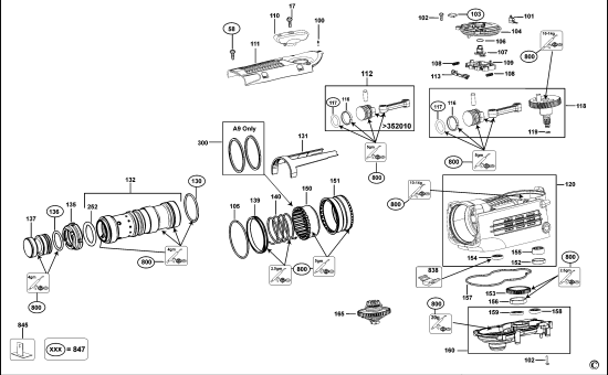 DEWALT Ersatzteile DREHHAMMER D25711K Typ: 1 QS