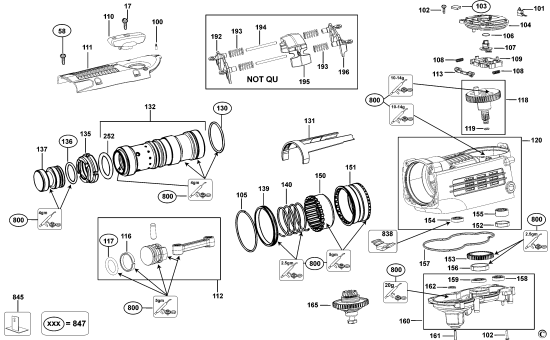 DEWALT Ersatzteile DREHHAMMER D25762K Typ: 1 QS