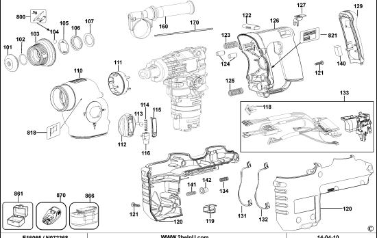 DEWALT Ersatzteile DREHHAMMER DC233K Typ: 3 QW