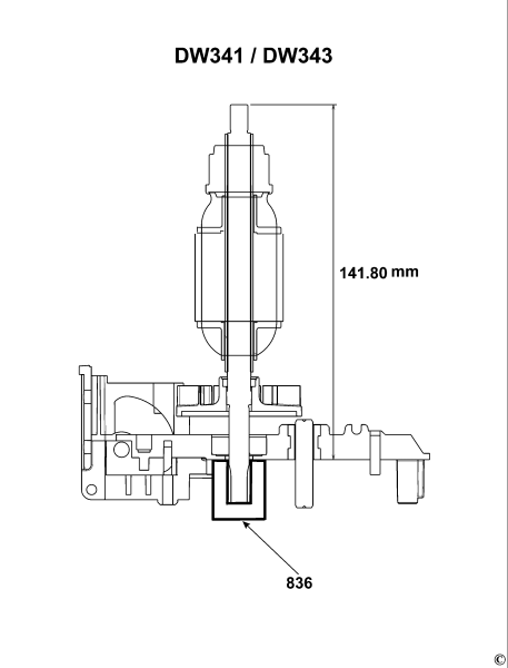 DEWALT Ersatzteile STICHSÄGE DW341K Typ: 3 QS