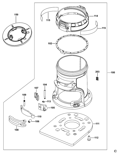 DEWALT Ersatzteile D26200 Typ: 2 QS