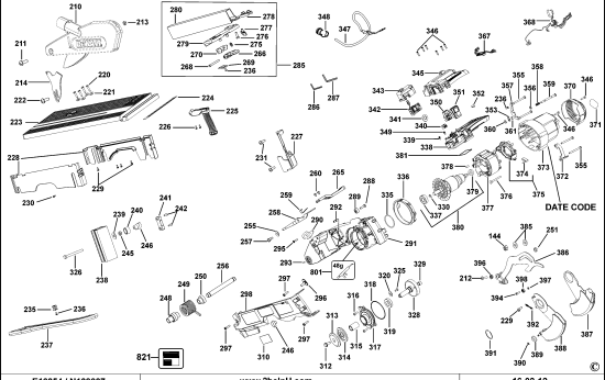 DEWALT Ersatzteile TISCH-, KAPP- UND GEHRUNGSSÄGE D27113 Typ: 1 QS