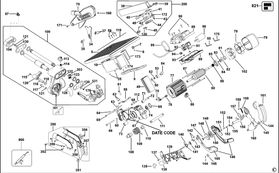 DEWALT Ersatzteile TISCH-, KAPP- UND GEHRUNGSSÄGE D27111 Typ: 2 QS