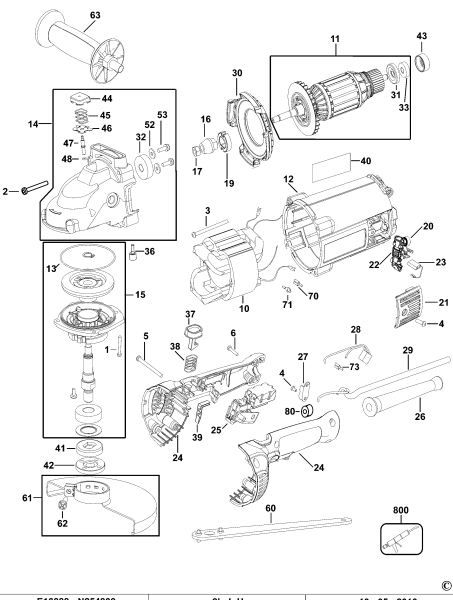 DEWALT Ersatzteile WINKELSCHLEIFER D28490 Typ: 5 QS