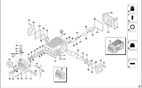 DEWALT Ersatzteile HOCHDRUCKREINIGER DXPW010E Typ: 1 XJ