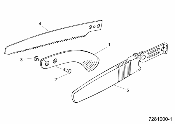 Ersatzteile WOLF-Garten Säge RE-FK Typ: 7281000  (1995) Grundgerät 