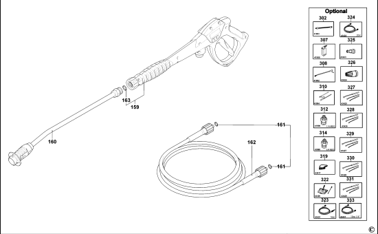 DEWALT Ersatzteile HOCHDRUCKREINIGER DXPW005E Typ: 1 QS