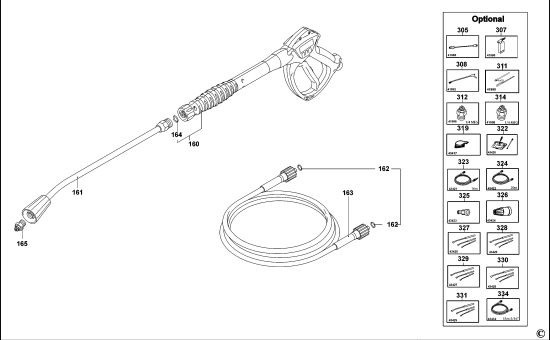 DEWALT Ersatzteile HOCHDRUCKREINIGER DXPW007E Typ: 1 XJ