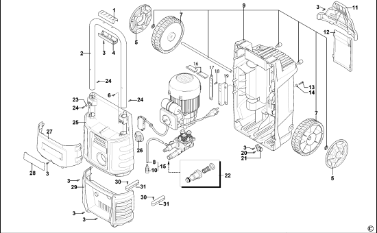 DEWALT Ersatzteile HOCHDRUCKREINIGER DXPW002(A)E Typ: 1 QS
