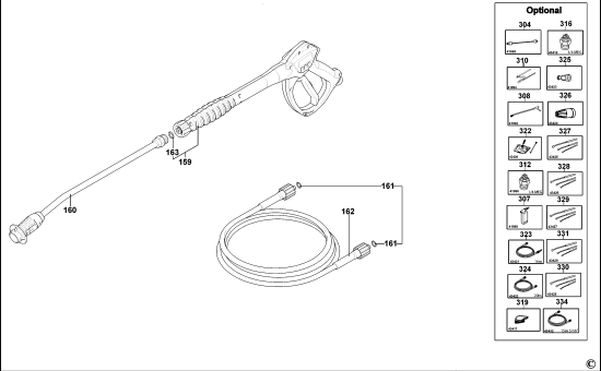 DEWALT Ersatzteile HOCHDRUCKREINIGER DXPW006E Typ: 1 XJ