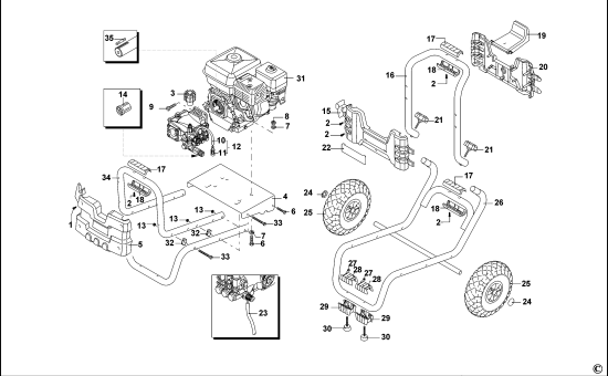 DEWALT Ersatzteile HOCHDRUCKREINIGER DXPW008E Typ: 1 XJ