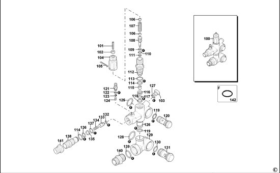 DEWALT Ersatzteile HOCHDRUCKREINIGER DXPW008E Typ: 1 XJ
