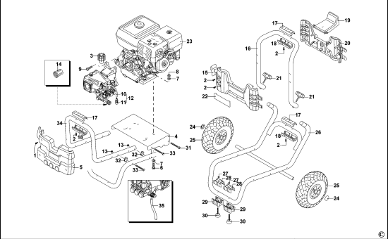 DEWALT Ersatzteile HOCHDRUCKREINIGER DXPW009E Typ: 1 XJ