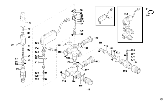 DEWALT Ersatzteile HOCHDRUCKREINIGER DXPW004E Typ: 1 QS
