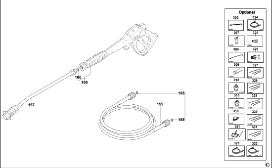 DEWALT Ersatzteile HOCHDRUCKREINIGER DXPW004E Typ: 1 QS