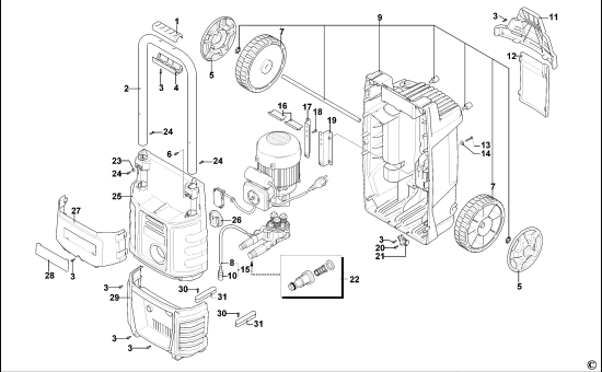 DEWALT Ersatzteile HOCHDRUCKREINIGER DXPW001E Typ: 1 QS