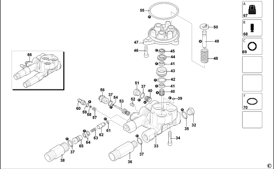 DEWALT Ersatzteile HOCHDRUCKREINIGER DXPW001E Typ: 1 QS
