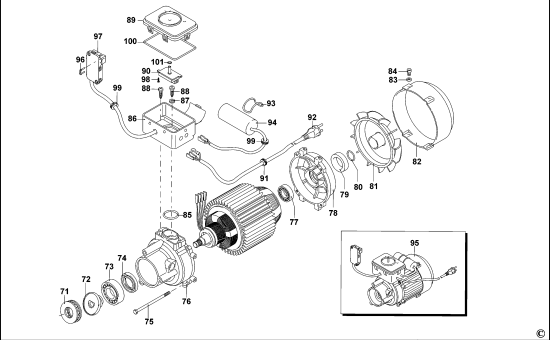 DEWALT Ersatzteile HOCHDRUCKREINIGER DXPW001E Typ: 1 QS