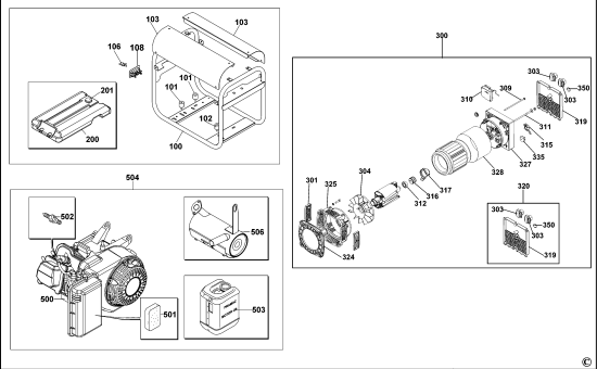 DEWALT Ersatzteile GENERATOR PE292SHI014 Typ: 1 XJ