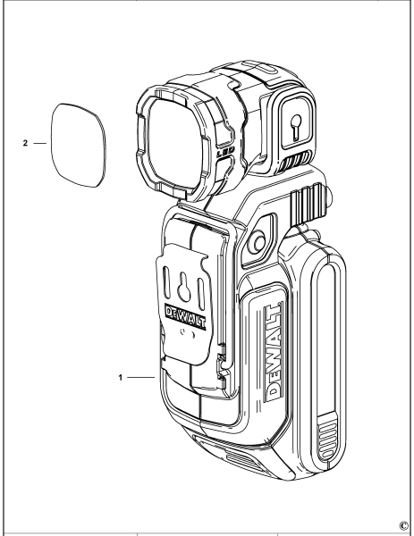 DEWALT Ersatzteile TORCH DCL044 Typ: 1 QW