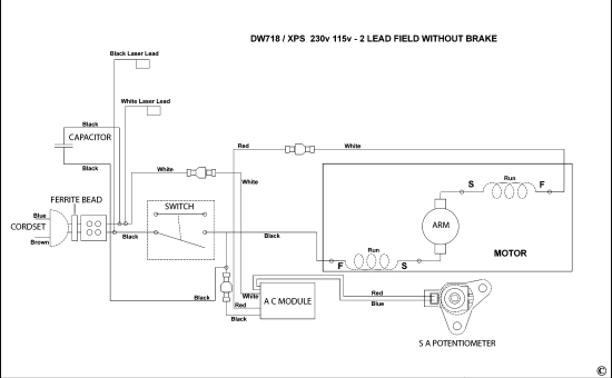 DEWALT Ersatzteile GEHRUNGSSÄGE DW718 Typ: 3 QS